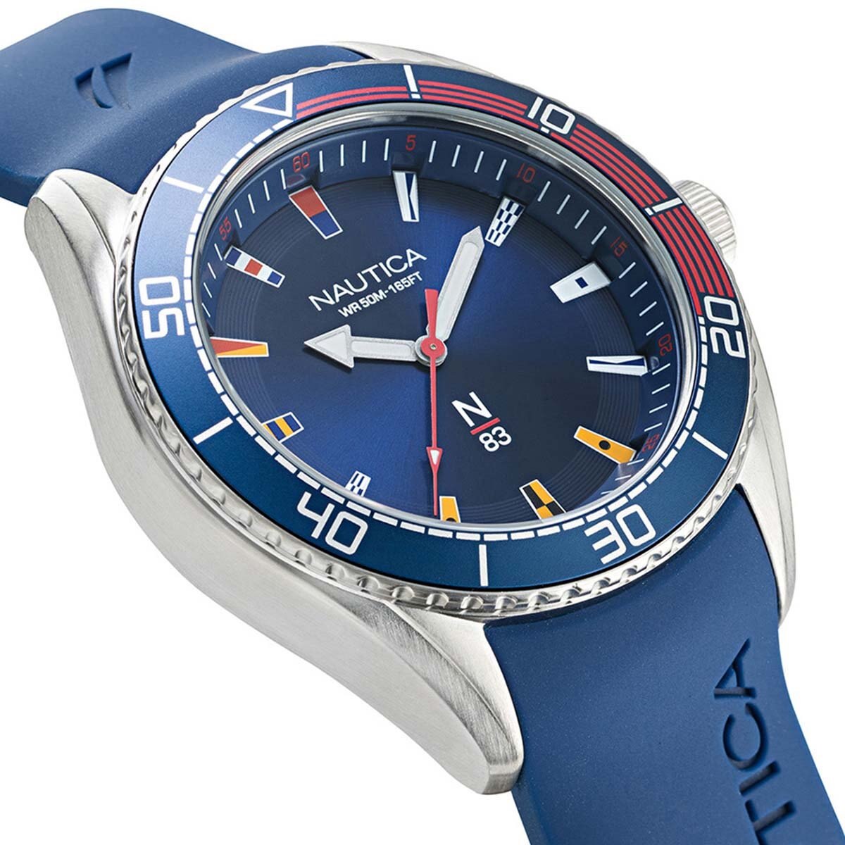 Reloj Azul de Silicón para Caballero Nautica N83