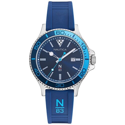 Reloj Azul Combinado para Caballero Nautica N83