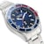 Reloj Plata con Bisel Azul para Caballero Nautica N83