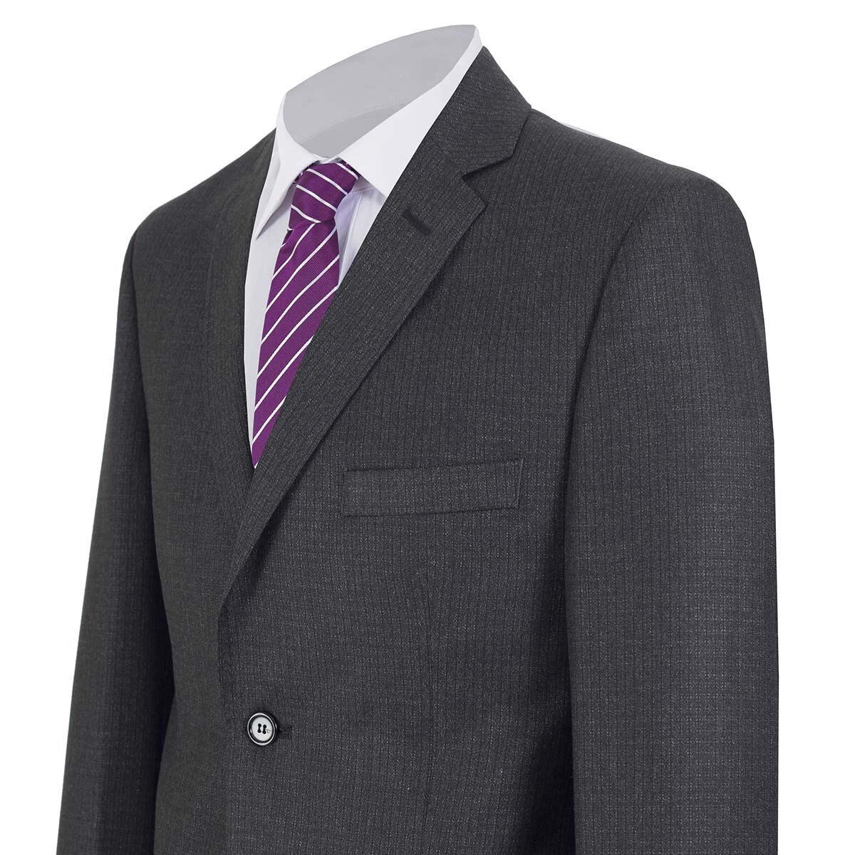 Traje Negro con Diseño Microcuadros Slim Fit Formens para Caballero
