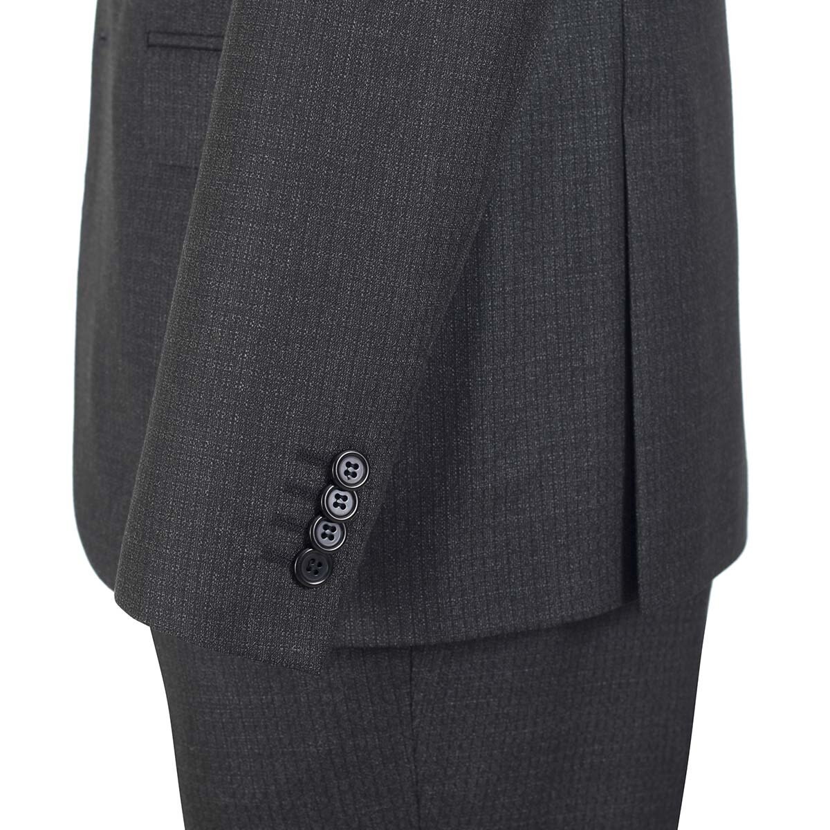 Traje Negro con Diseño Microcuadros Slim Fit Formens para Caballero