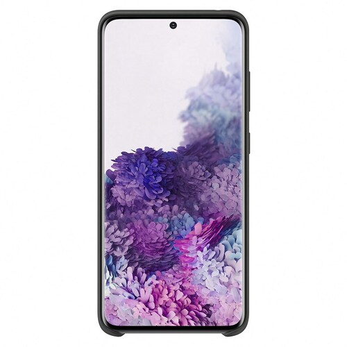 Funda Negra de Silicón para Celular Samsung Galaxy S20