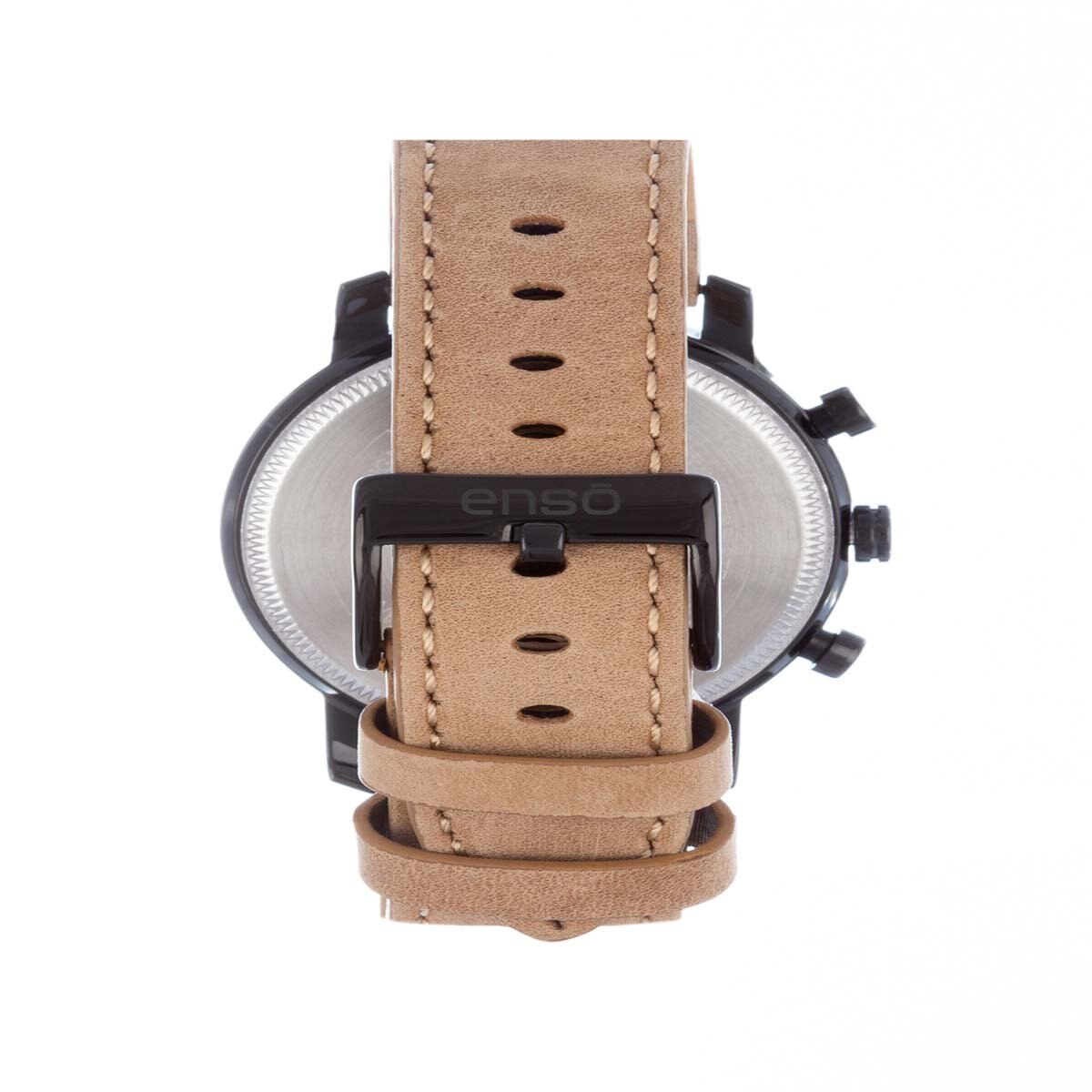 Reloj de Piel con Carátula Negra para Caballero Enso