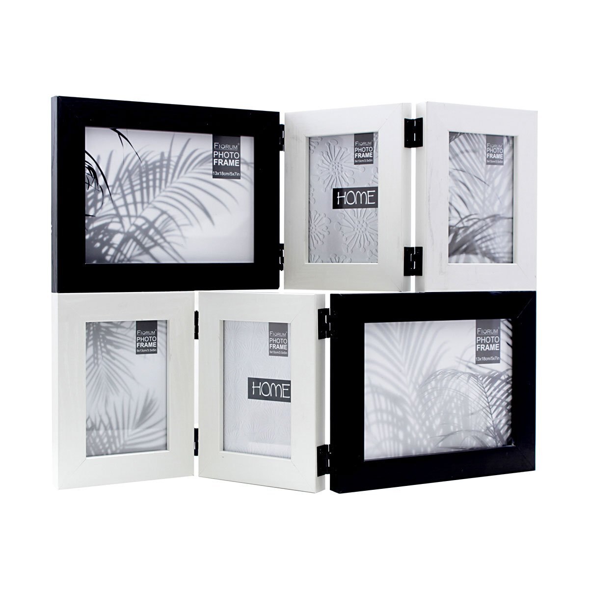 Multi Portarretrato Negro Y Blanco 4X6 Quadrum