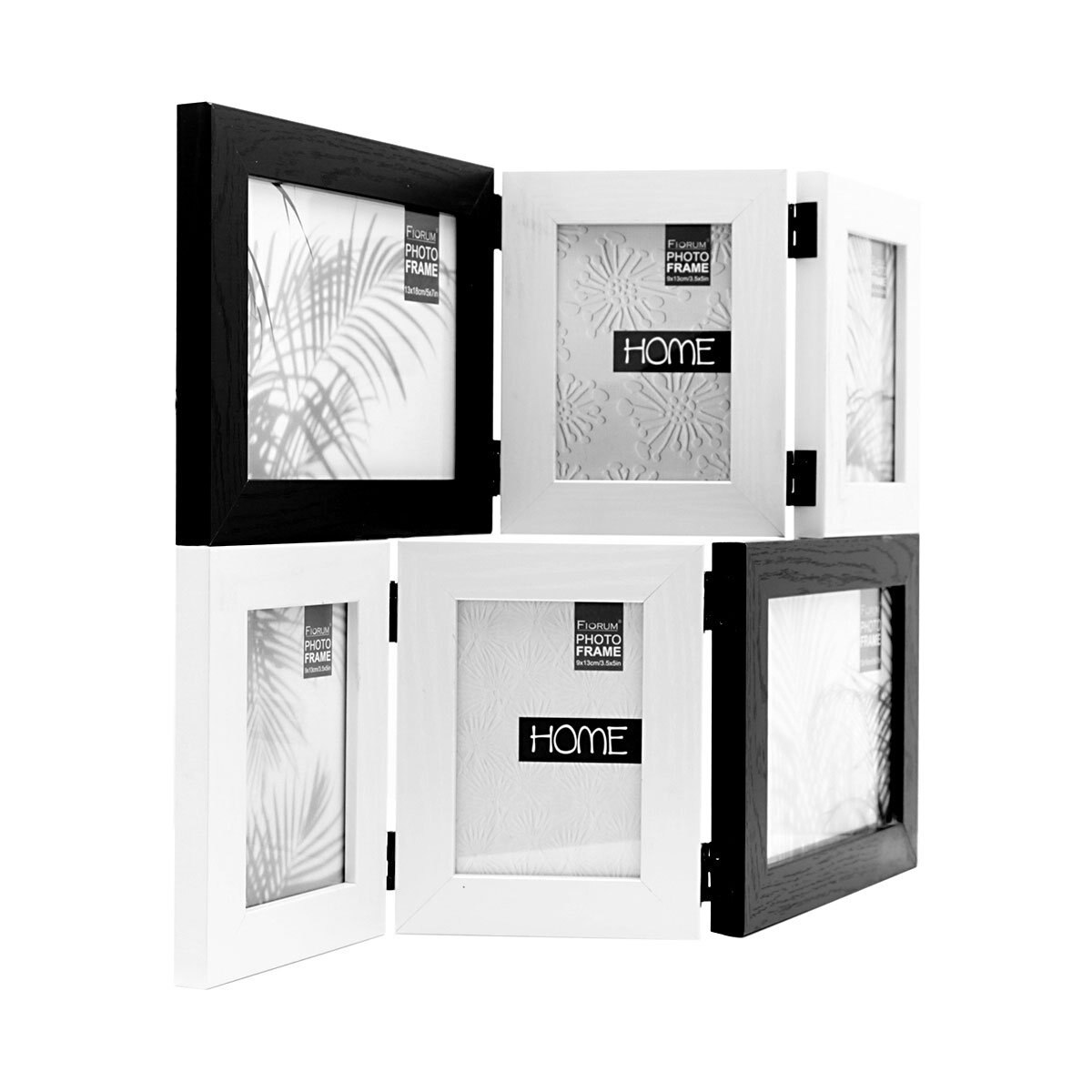 Multi Portarretrato Negro Y Blanco 4X6 Quadrum