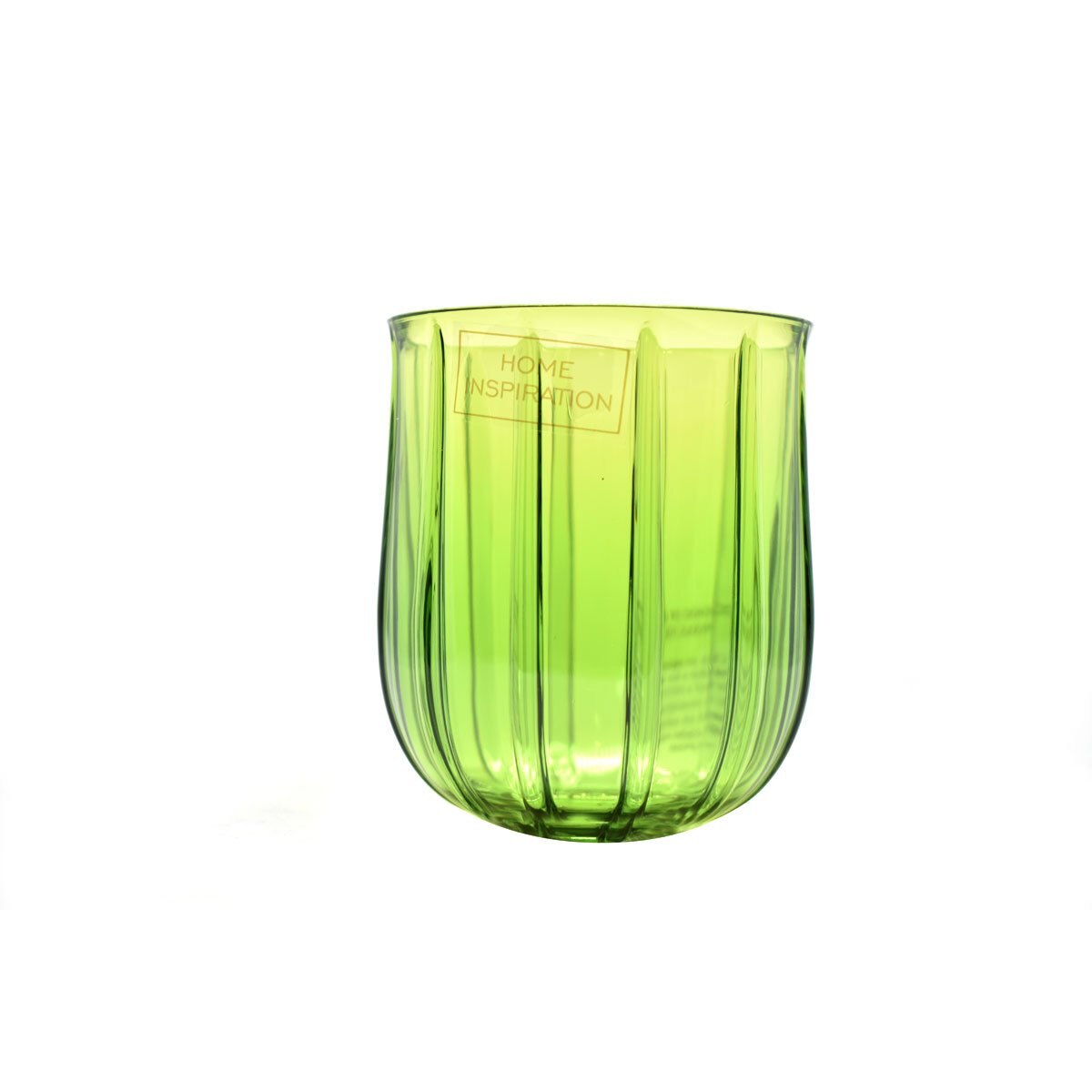 Vaso Old Fashion Rayado Verde Distinto
