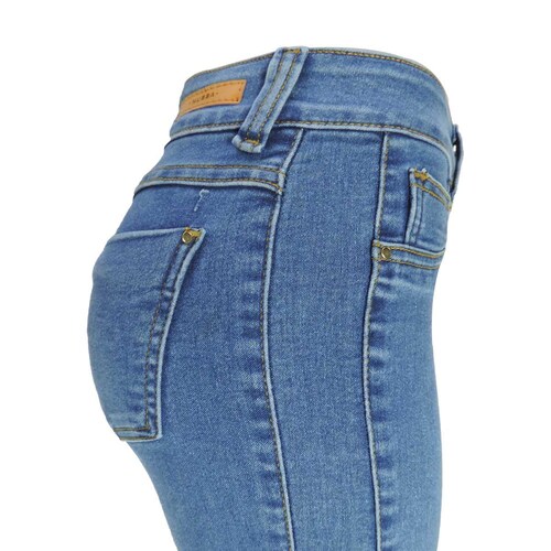 Jeans Tiro Medio Corte Skinny Mussa para Dama