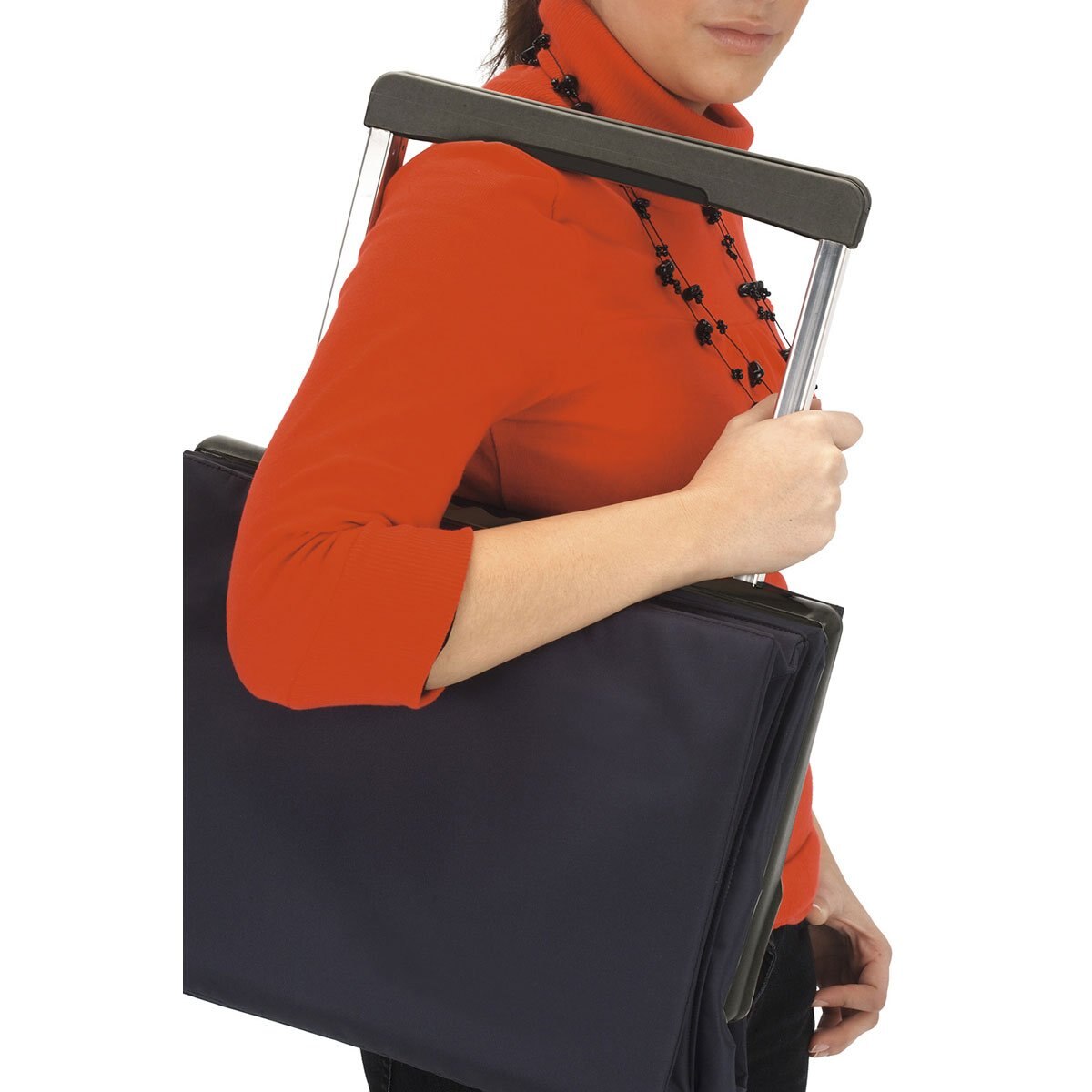 Carrito Naranja para Mandado Pleglamatic Rolser