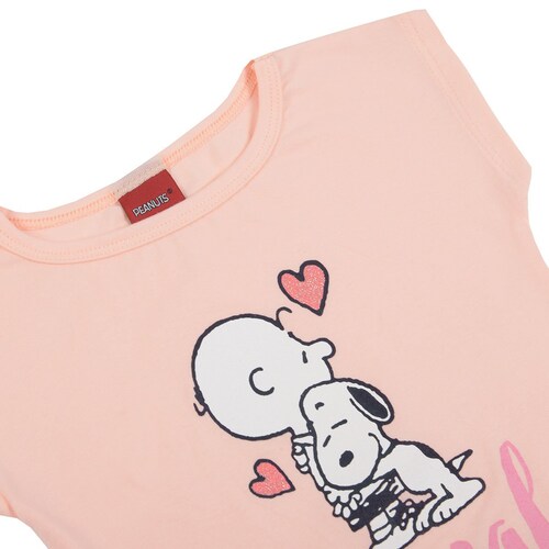 Set 2 Playeras Rosa Combinado para Niña Snoopy