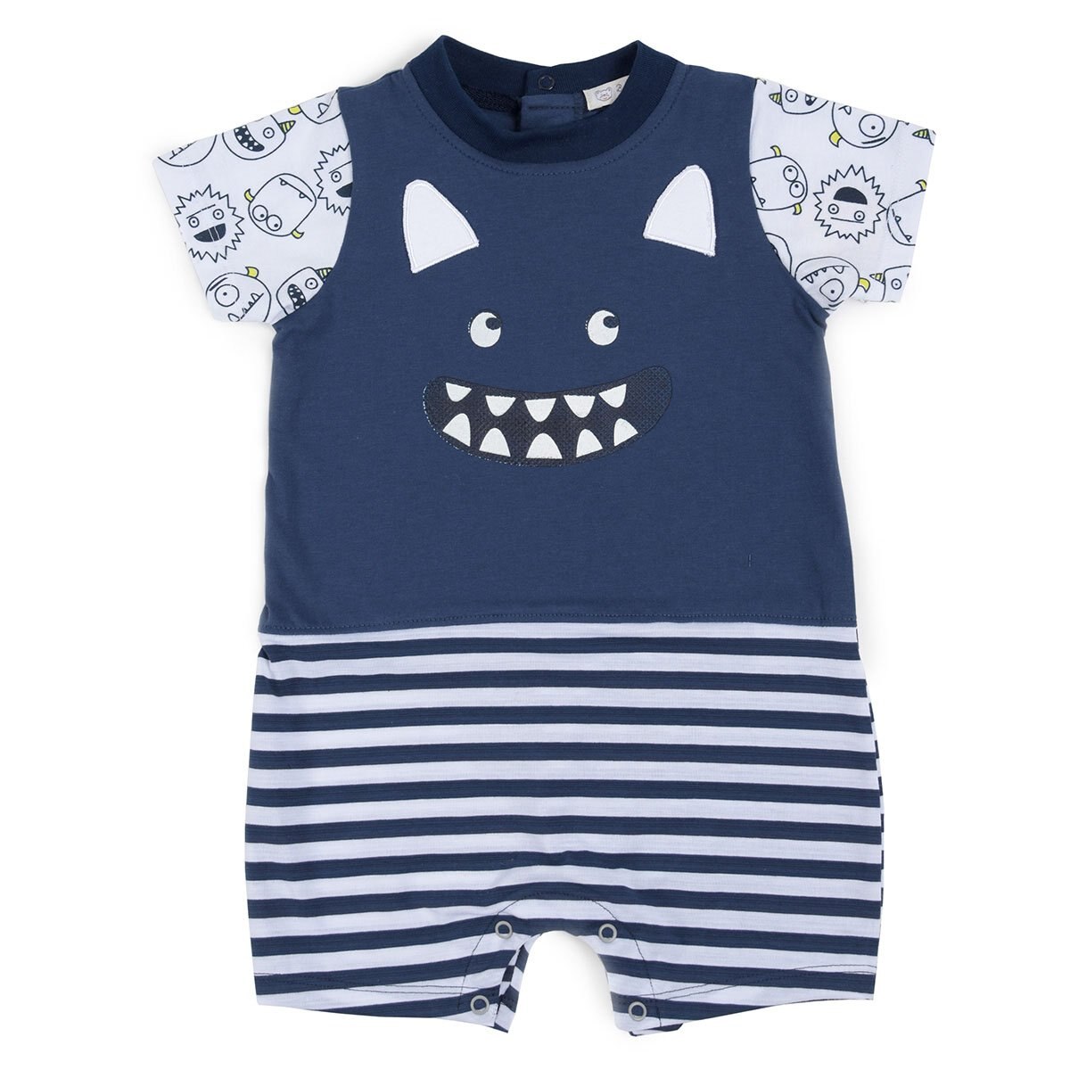 Playera Azul/blanco Being 2 Nice para Niño
