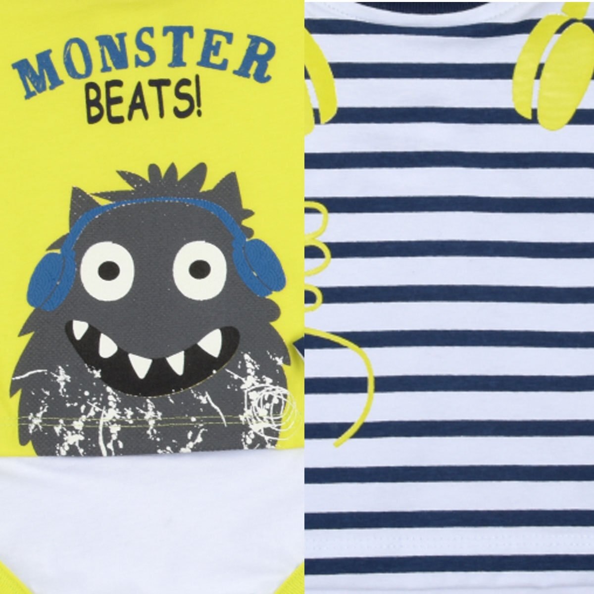 Set de 2 Pañaleros Azul y Amarillo para Niño Being 2 Nice
