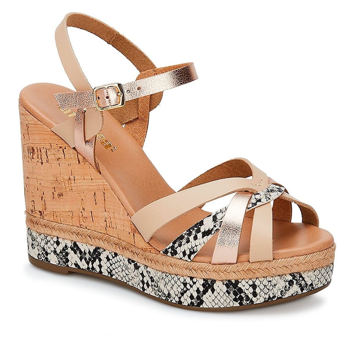 Sandalia Beige con Suela de Yute Andrea