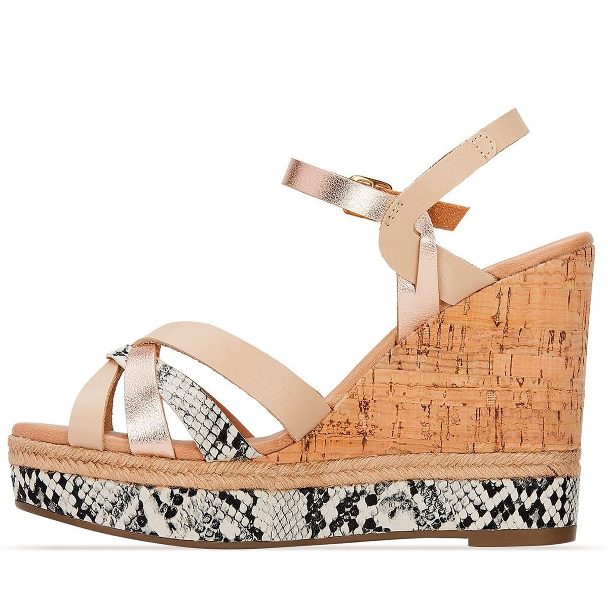Sandalia Beige con Suela de Yute Andrea