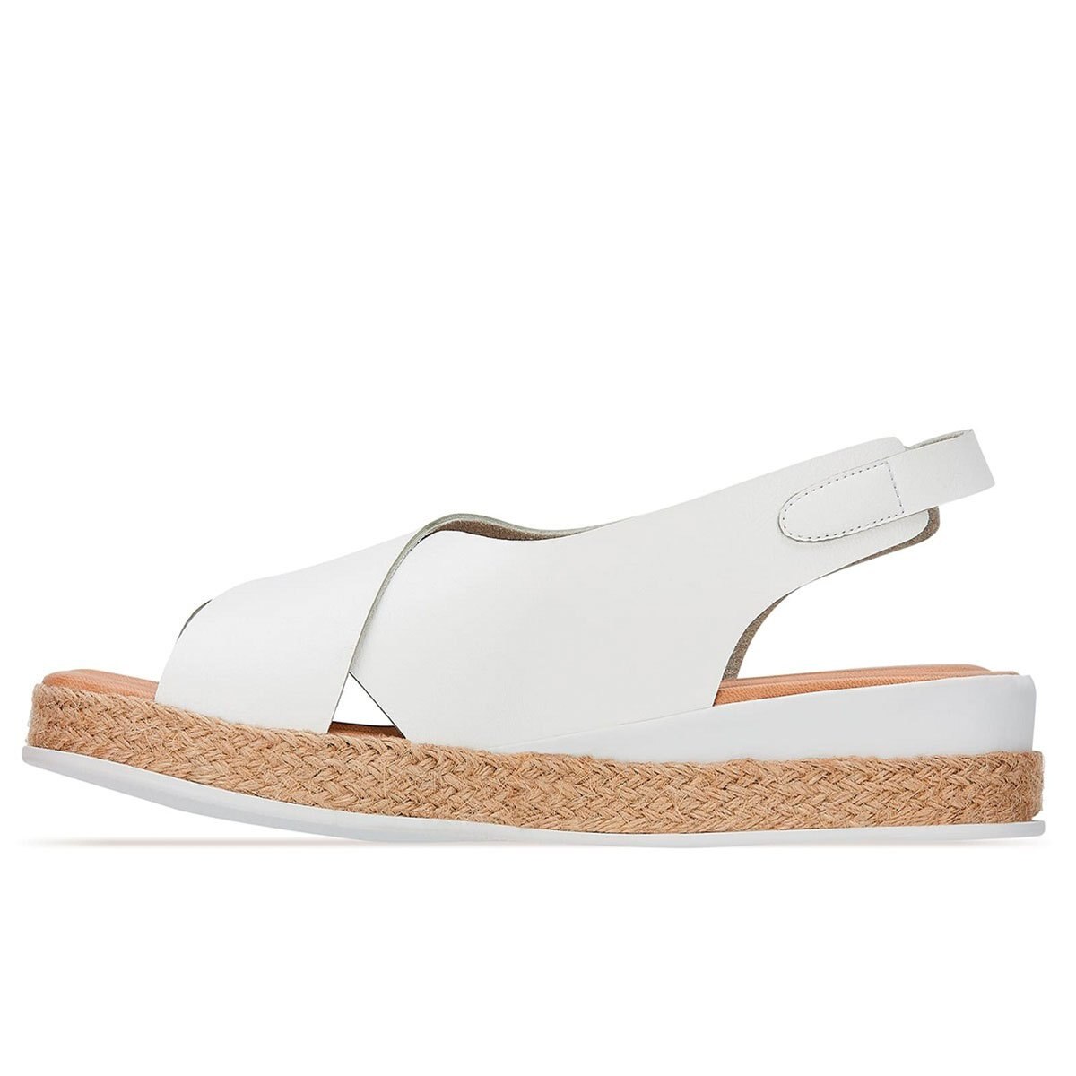 Sandalia Baja Color Blanco Andrea