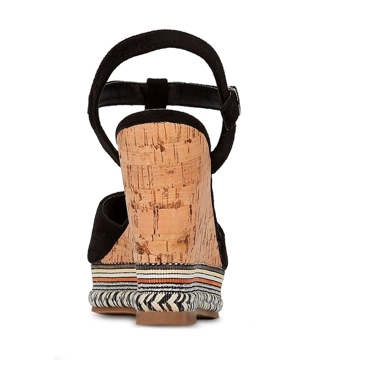 Sandalia Negra con Media Plataforma Andrea