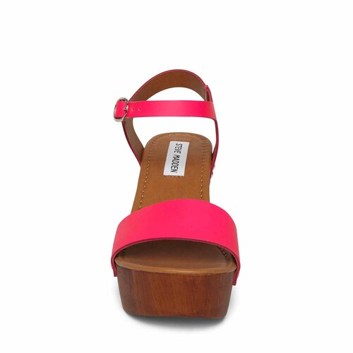 Sandalia Rosa Neón con Plataforma Steve Madden