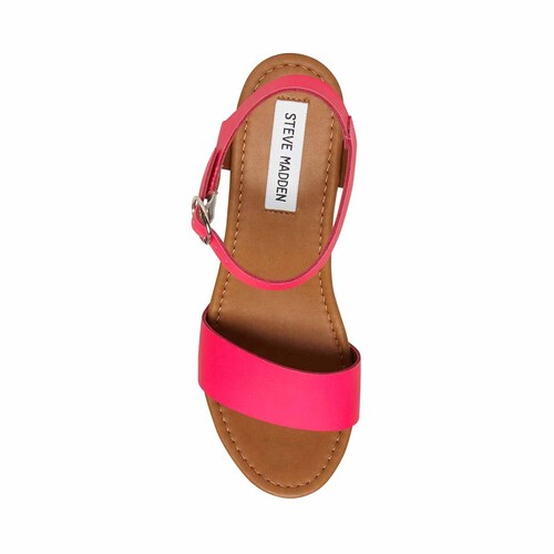 Sandalia Rosa Neón con Plataforma Steve Madden