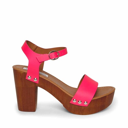 Sandalia Rosa Neón con Plataforma Steve Madden