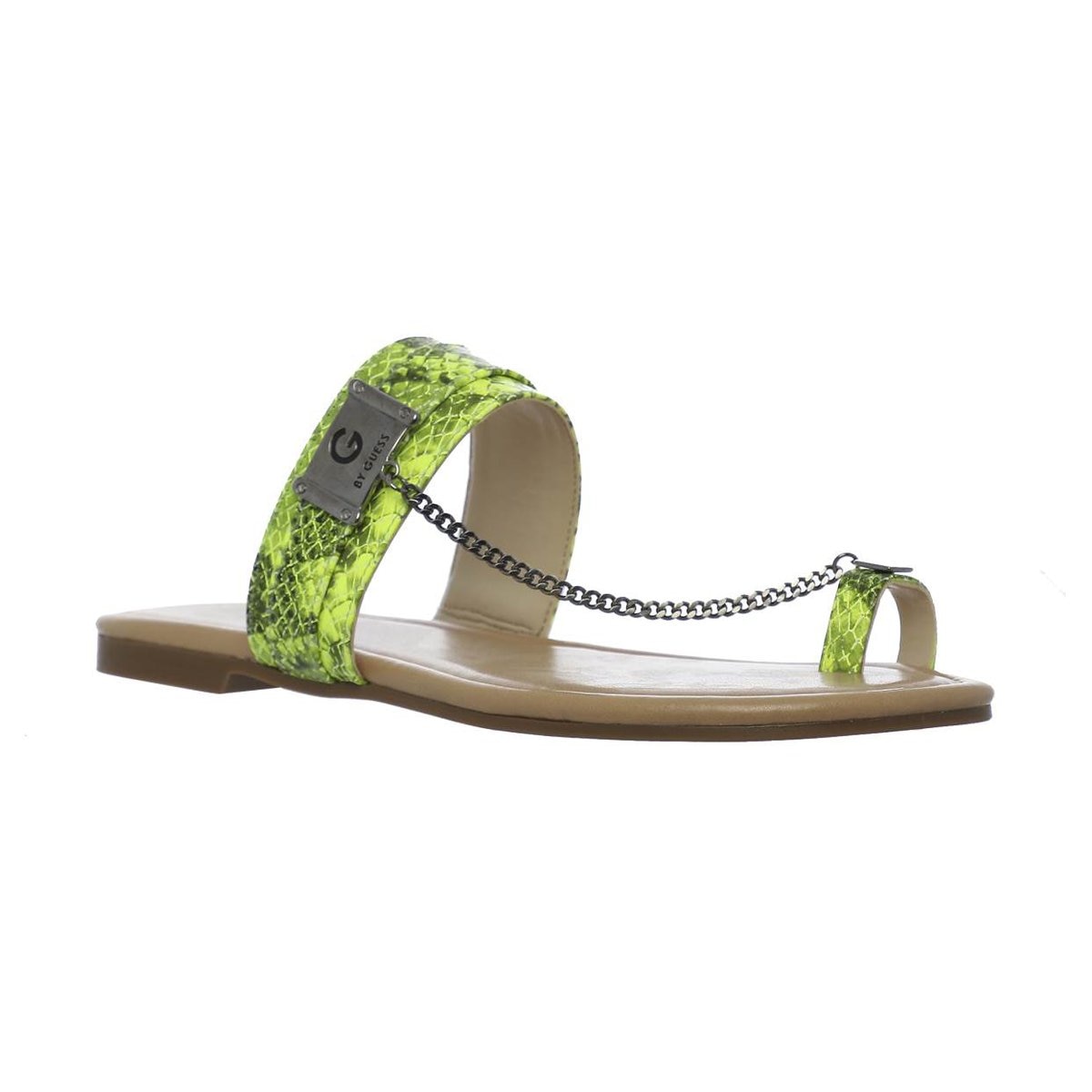 Sandalia con Tira Y Aro para Dedo Pulgar Color Verde Claro G By Guess