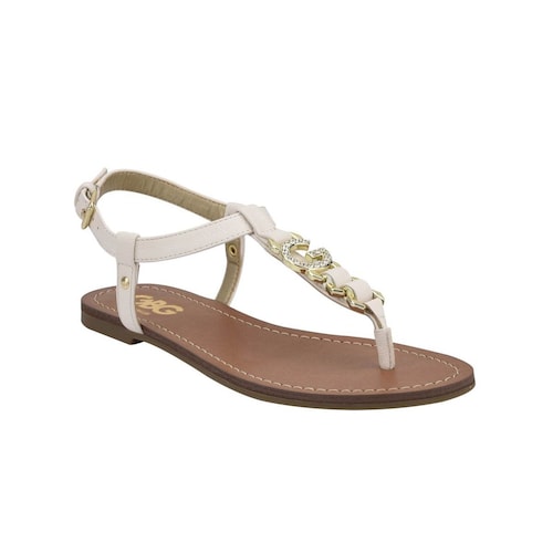 Sandalia Tipo Flat Color Blanco G By Guess