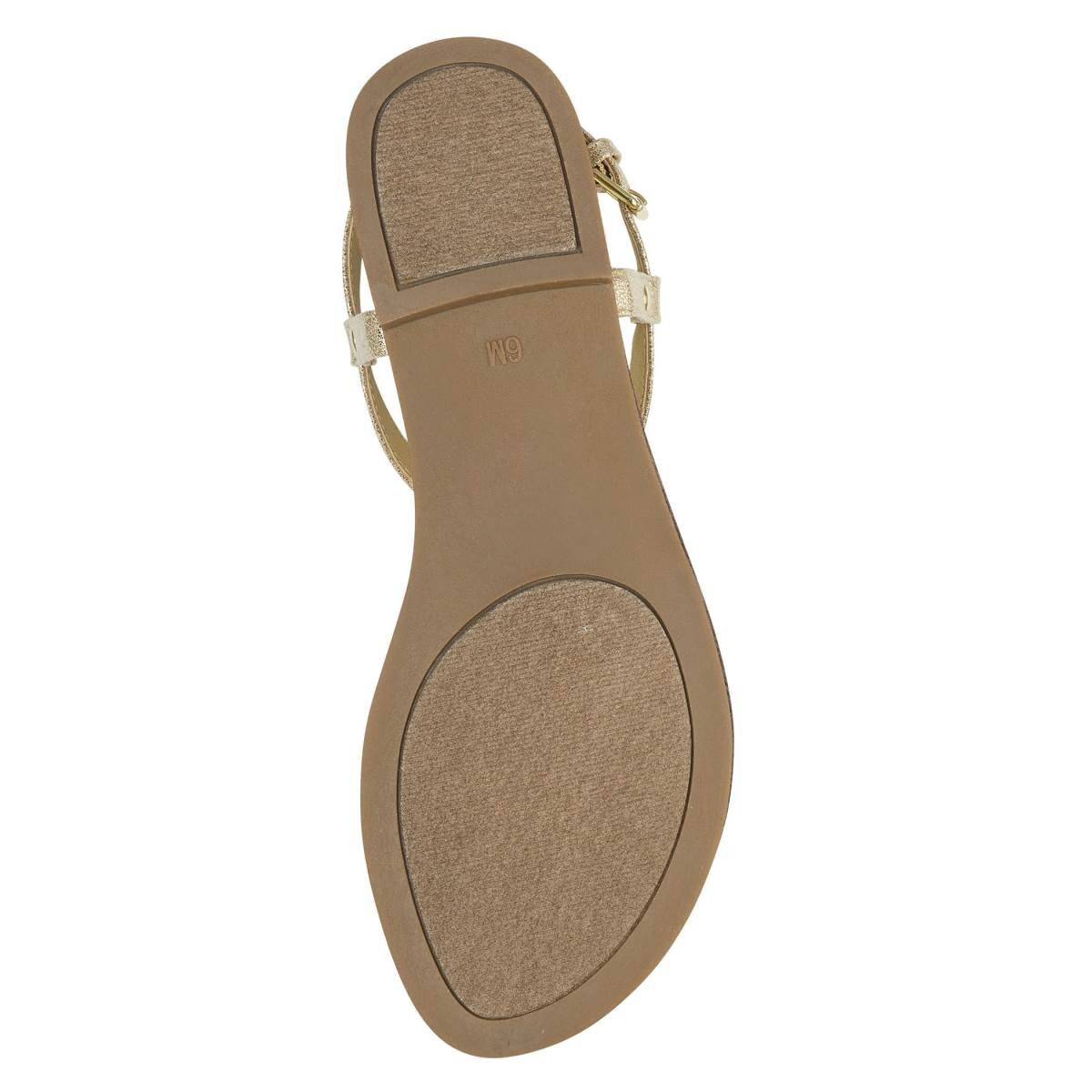 Sandalia Tipo Flat Color Amarillo Brillante G By Guess