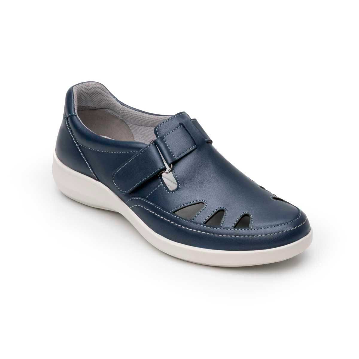 Slip On Azul con Velcro Flexi