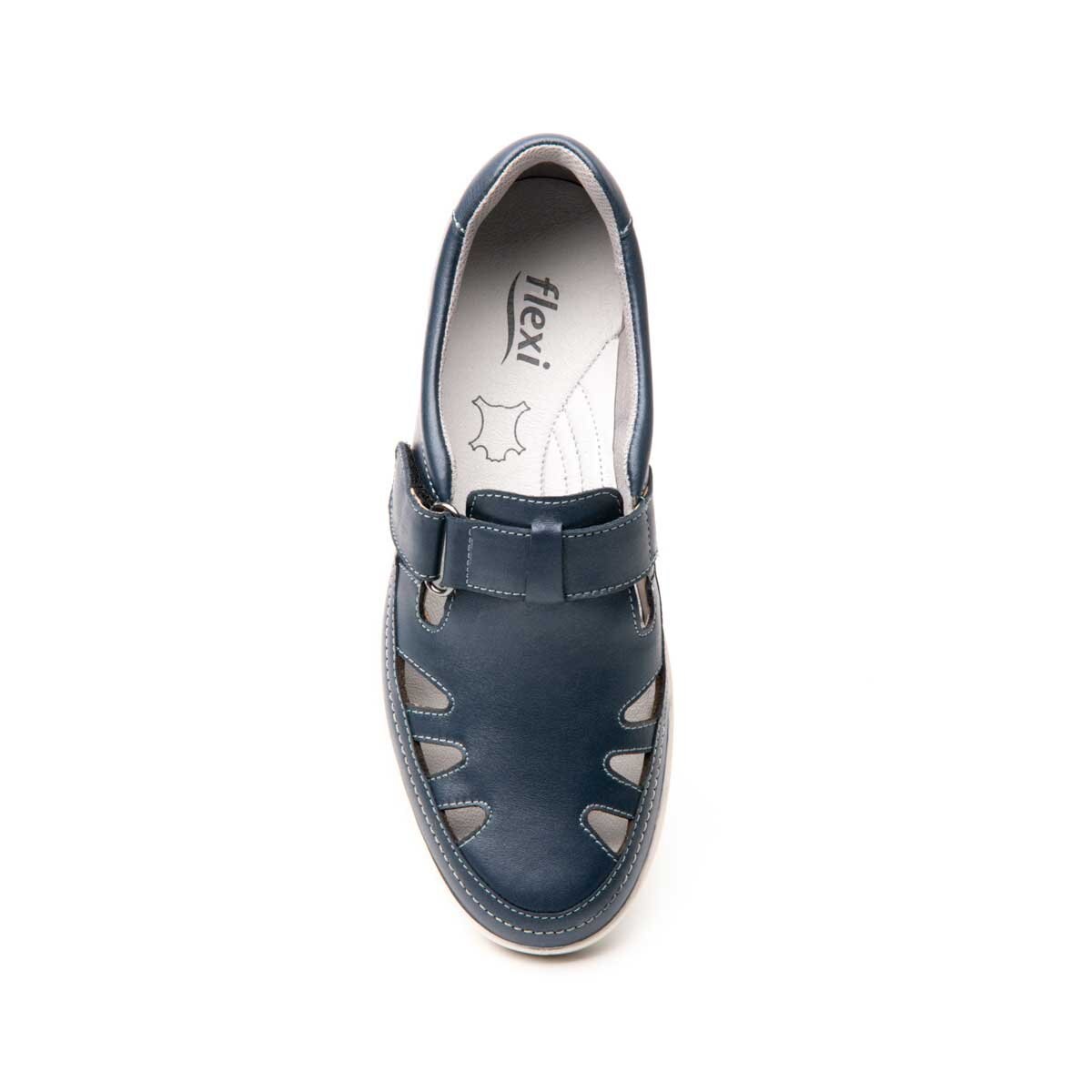 Slip On Azul con Velcro Flexi