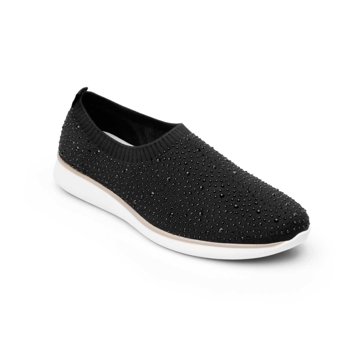 Slip On Negro Textil Flexi