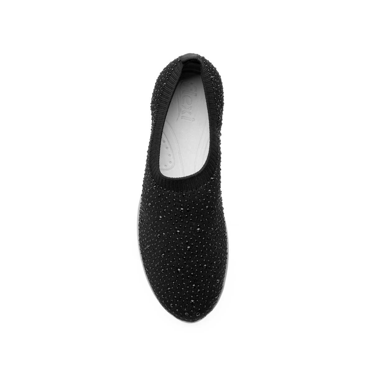 Slip On Negro Textil Flexi