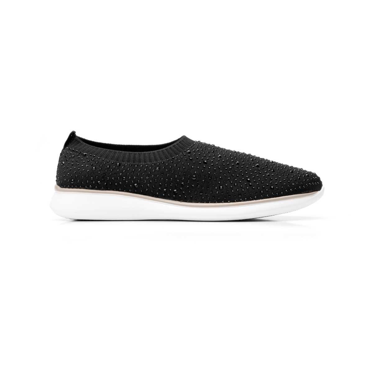 Slip On Negro Textil Flexi