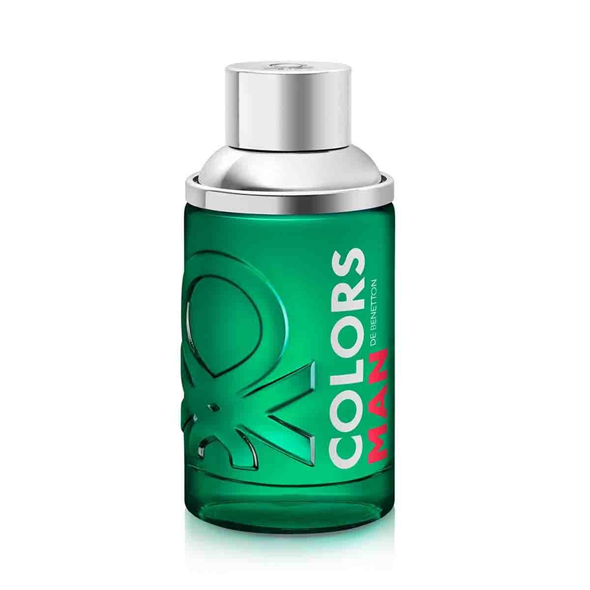 Estuche para Caballero Benetton Colors Man Green Edt 100 Ml + After Shave 75 Ml
