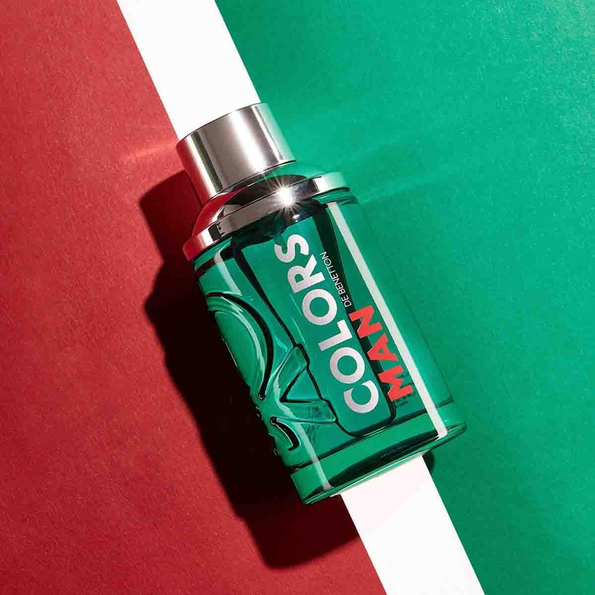 Estuche para Caballero Benetton Colors Man Green Edt 100 Ml + After Shave 75 Ml
