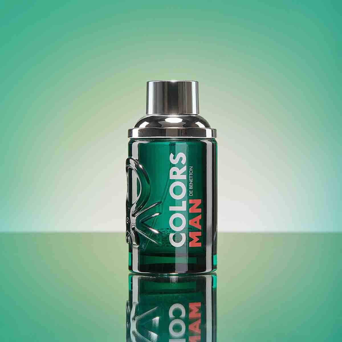 Estuche para Caballero Benetton Colors Man Green Edt 100 Ml + After Shave 75 Ml