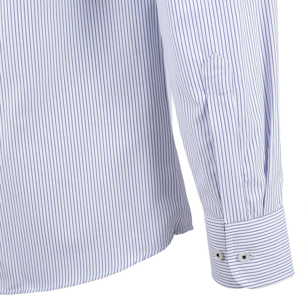 Camisa de Vestir Azul Medio con Rayas Carlo Cortinto Slim Fit para Caballero