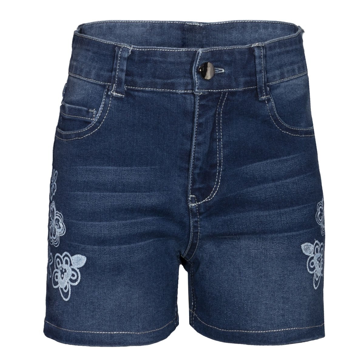 Short de Mezclilla con Estampado de Flores Studio si para Dama