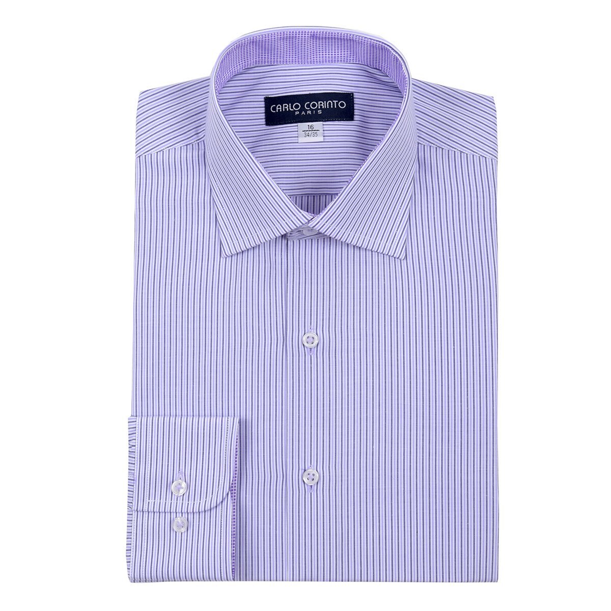 Camisa de Vestir Tradicional Azul Claro Carlo Corinto Paris para Caballero