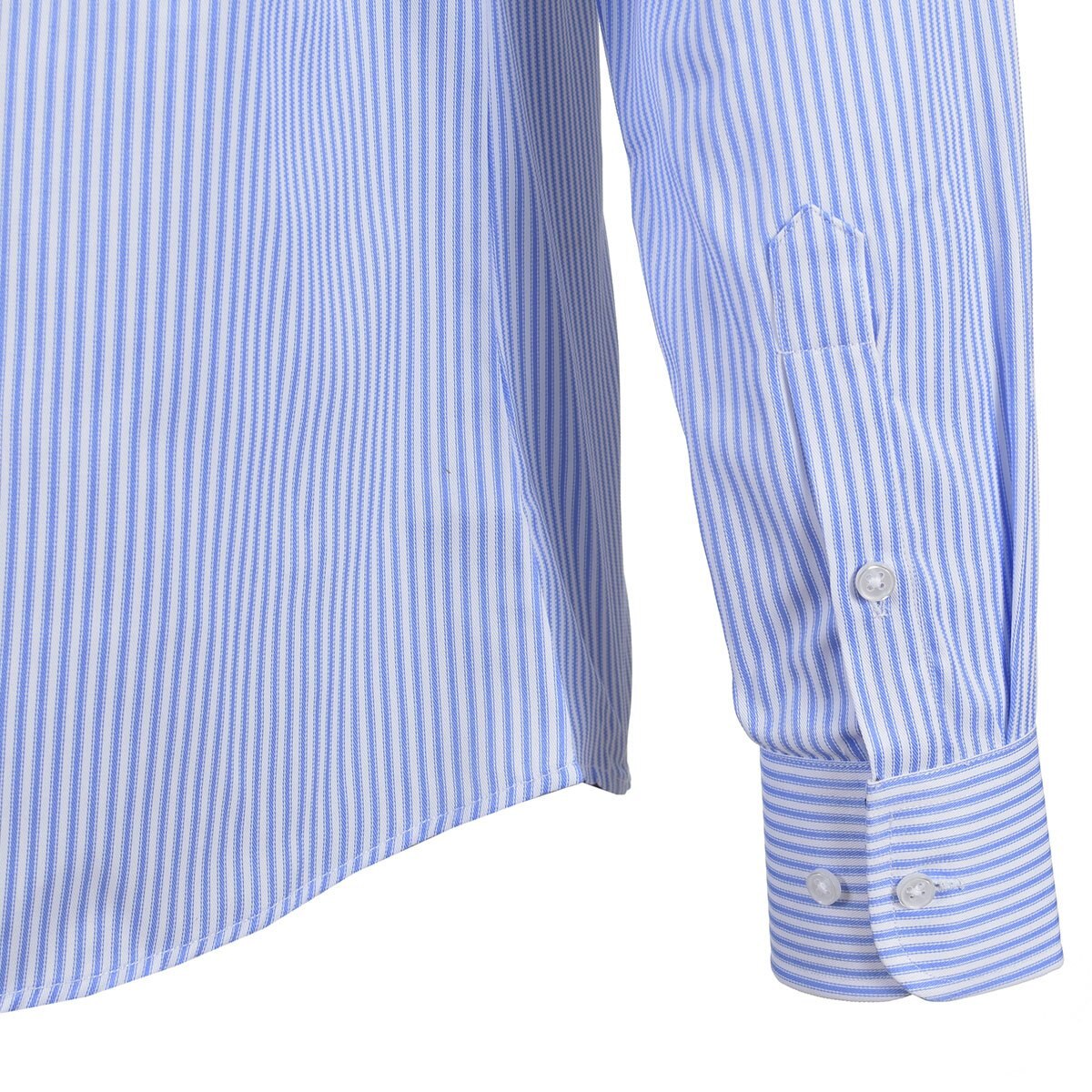 Camisa de Vestir Azul Claro con Rayas Carlo Cortinto Slim Fit para Caballero