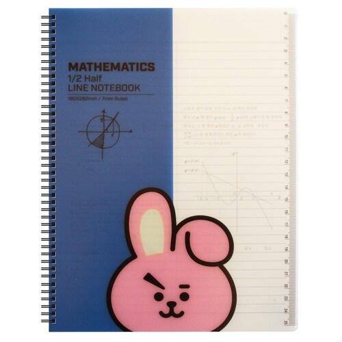 Cuaderno de Matemáticas con Personaje Cooky Línea Bt21