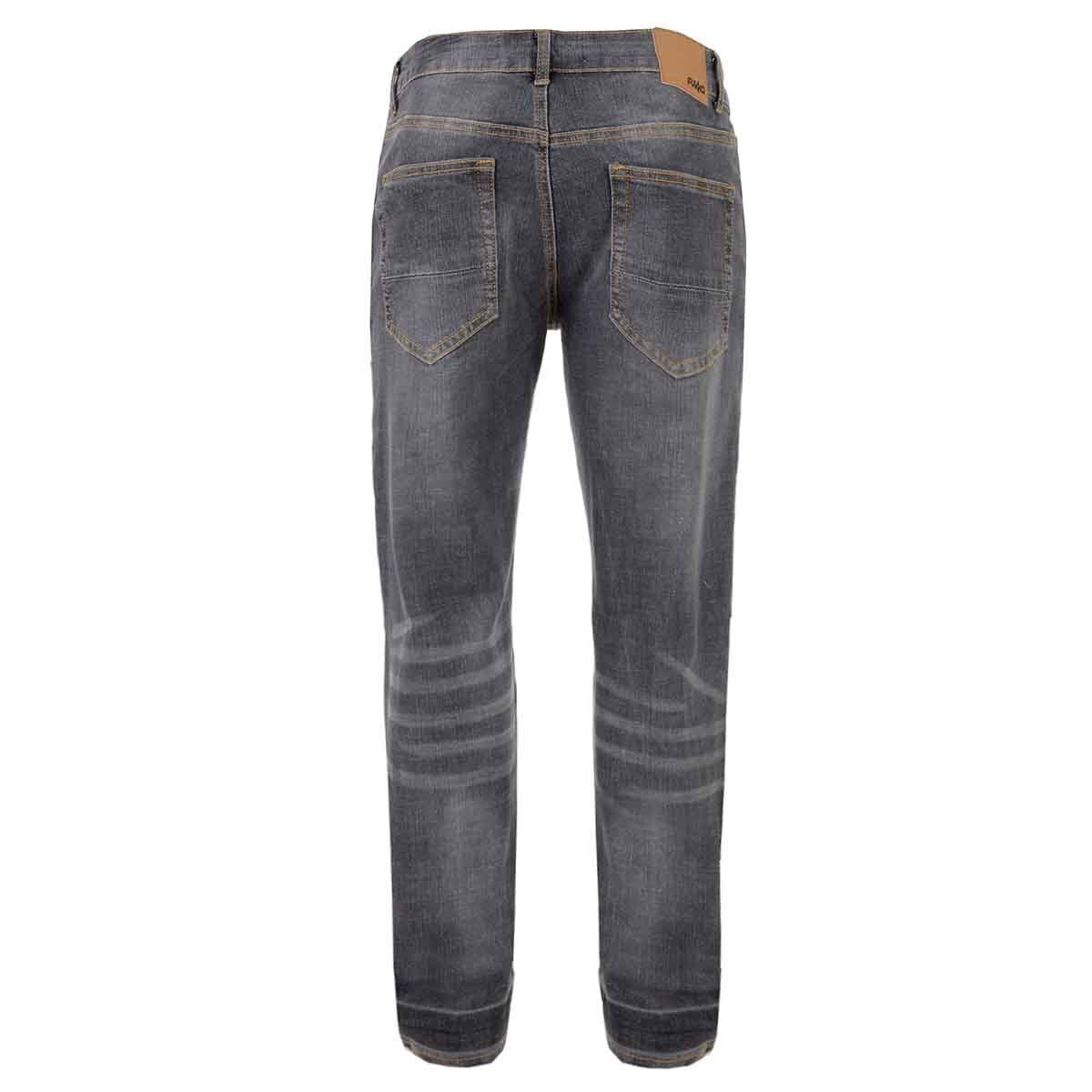 Jeans Negro Deslavado Cintura Media Fukka para Caballero
