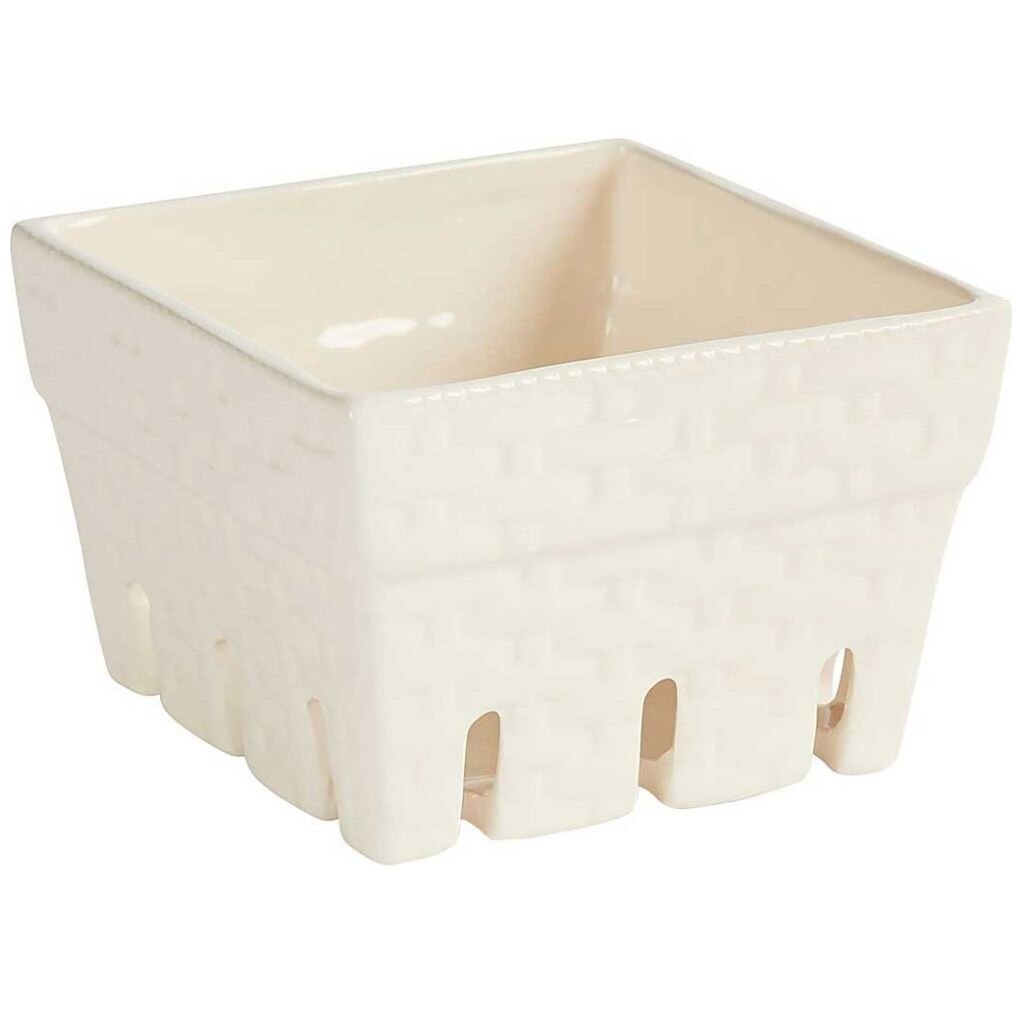 Canasta de Ceramica Berry White Pier 1 Imports
