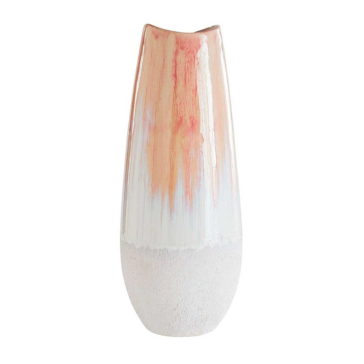 Vasija Pink White Pier 1 Imports