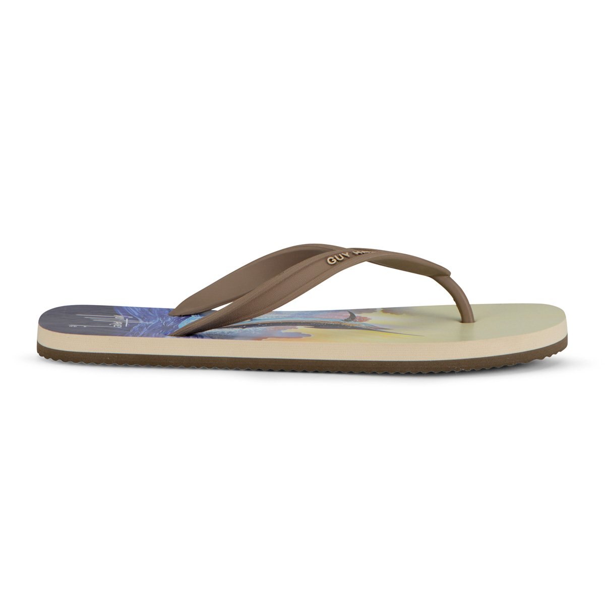 Sandalia Café Combinado Pata de Gallo Guy Harvey para Caballero