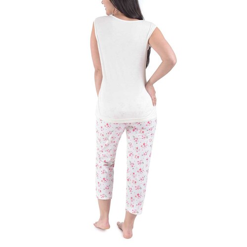 Pijama para Dama Chiffon Playera Y Capri Isotoner