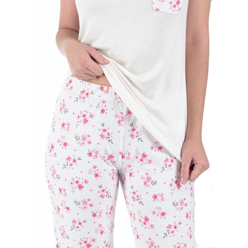 Pijama para Dama Chiffon Playera Y Capri Isotoner
