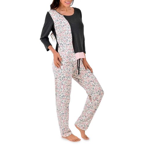 Pijama para Dama con Estampado Combinado P Yeis