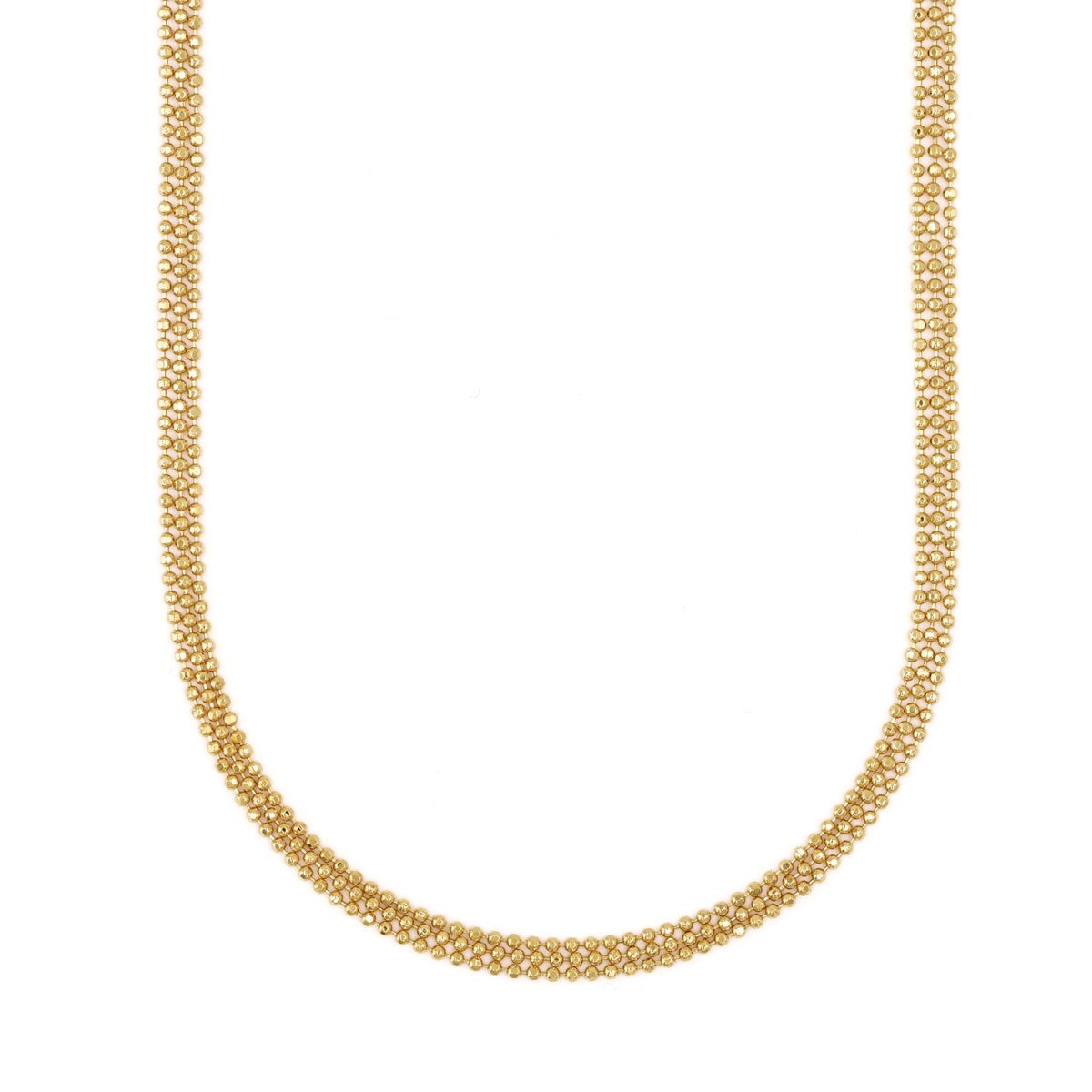 Collar Triple de Esferas Diamantadas Mossimo