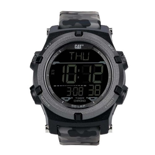 Reloj para Caballero con Correa de Silicón Camuflaje Caterpillar