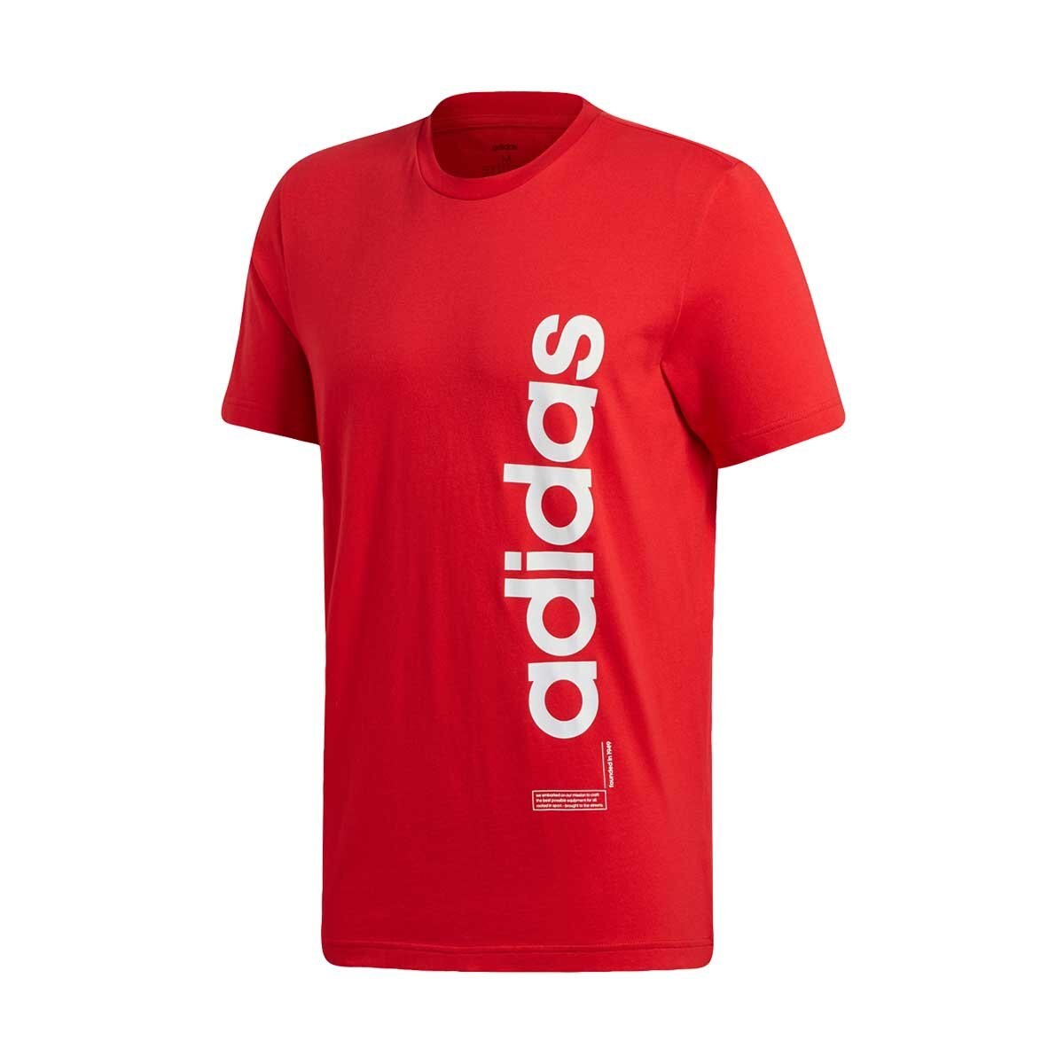 Playera Roja Training Adidas Caballero