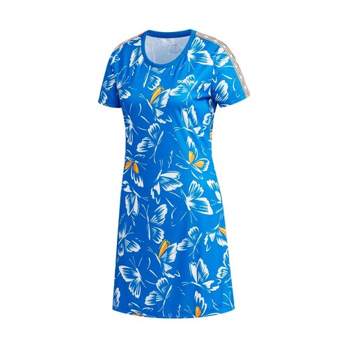 Vestido Azul con Mariposas Training Adidas - Dama