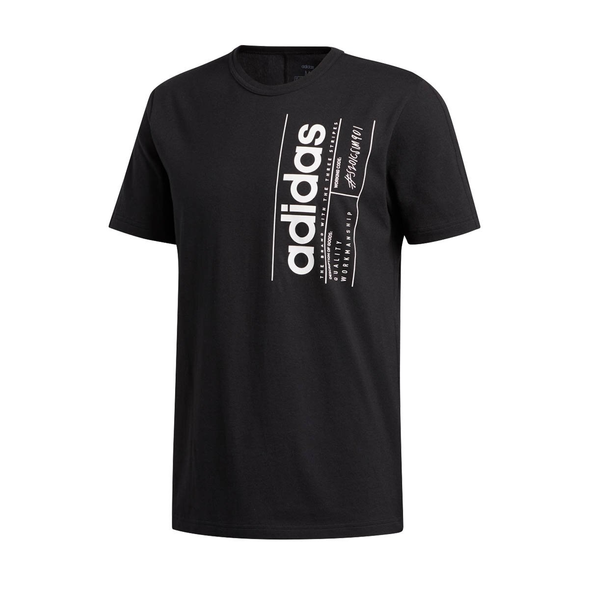 Playera Negra Training Adidas Caballero